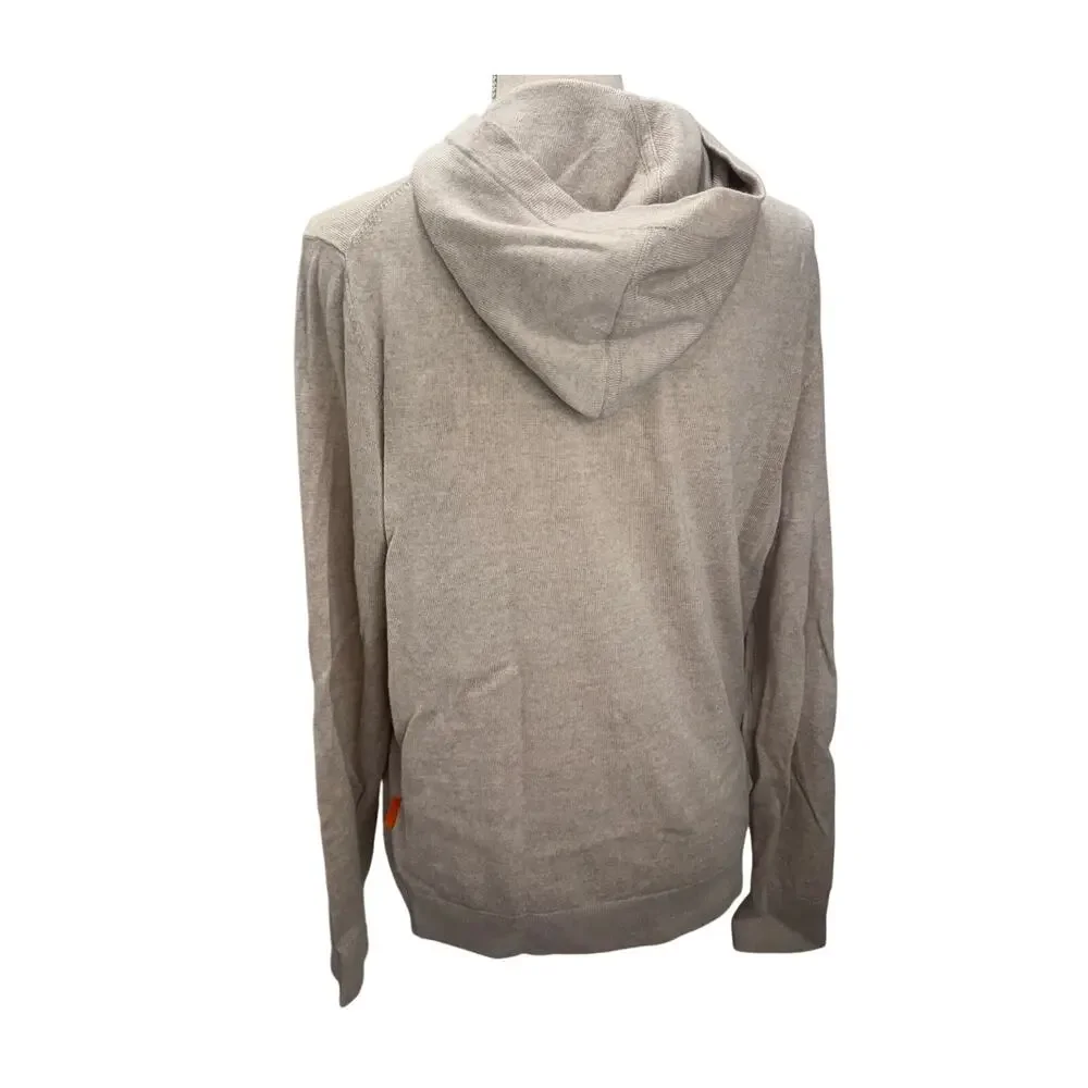 Men's Stitch Golf Italian 100% Merino Wool Hoodie - Beige, Medium